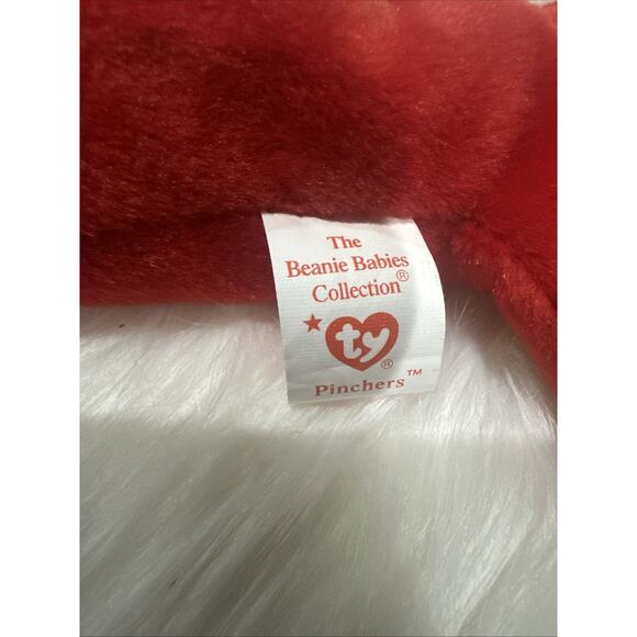 New vintage TY Beanie Babies "Pinchers" The Lobster 1993 Plush Toy - Picture 4 of 4